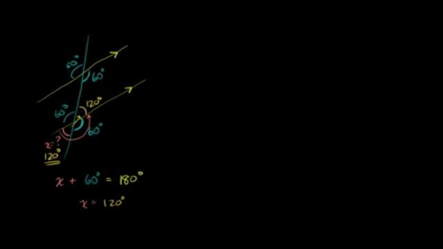 Углы при параллельных прямых смотреть онлайн
