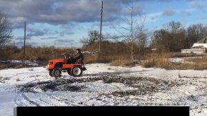 Минитрактор ФАЙТЕР Т 15 в поле