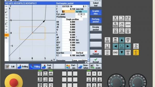 SINUMERIK Operate SinuTrain фрезерная обработка с ShopMill 3.Урок