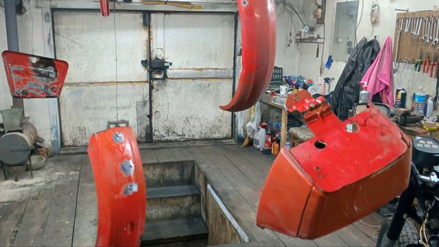 Восстановление , покраска Иж-юпитер своими руками.