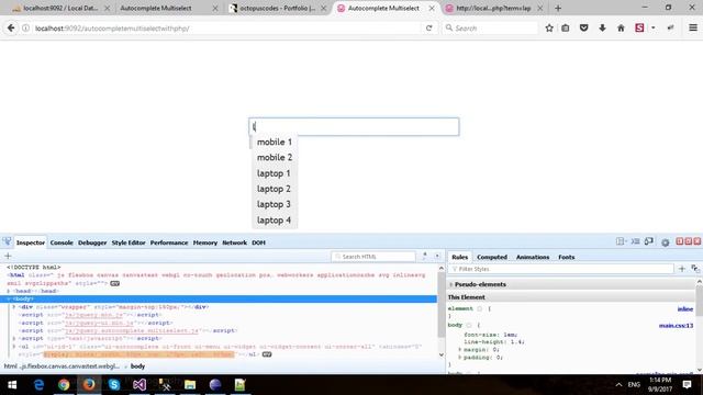 JQuery AutoComplete MultiSelect in PHP and MySQL смотреть онлайн