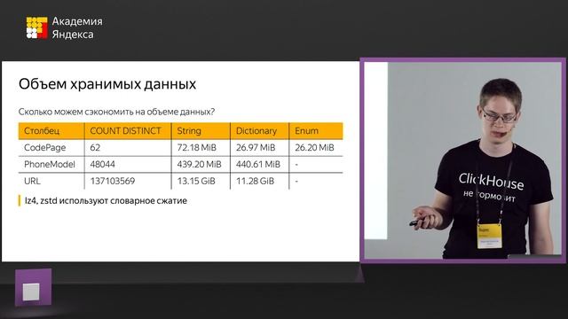 001. Оптимизация строк в ClickHouse – Николай Кочетов смотреть онлайн
