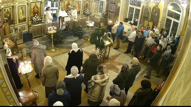 07.01.2023 года. Великая Рождественская вечерня. Прямая трансляция. смотреть онлайн