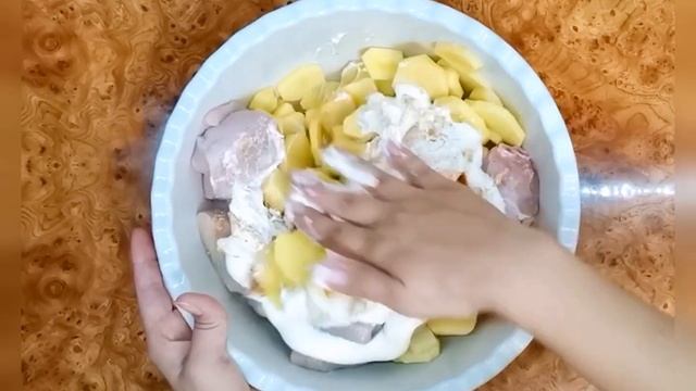 Запеченная курица с картофелем смотреть онлайн