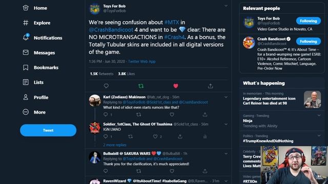 Devs Confirm Crash 4 Will NOT Feature Microtransactions! смотреть онлайн