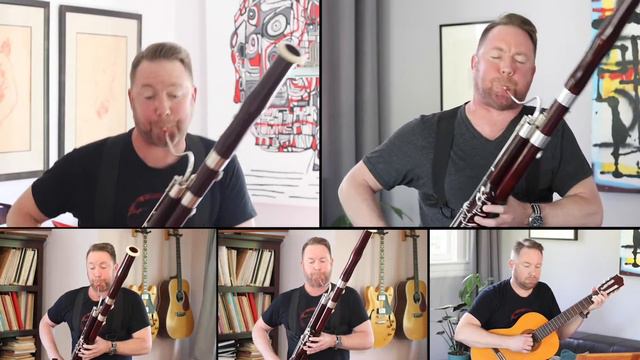 JS Bach - Erbarme dich, mein Gott from St Matthew Passion for Bassoons and Guitar смотреть онлайн