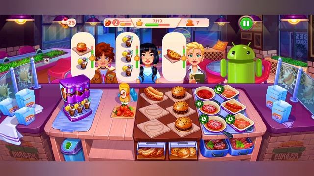 Эволюция шеф-повара ресторана в игре Cooking Craze: Restaurant Game #7