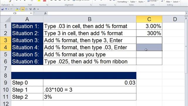 Office 2010 Class #32: Excel Percentage Number Format (6 Examples) смотреть онлайн
