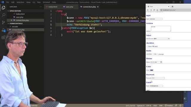 PHP Teil 15, MySQL: Ein- und Ausgabe der Controls für Textareas, Select, Checkboxen, Radio etc. смотреть онлайн