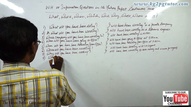 Wh questions The Future Perfect Continuous Tense смотреть онлайн