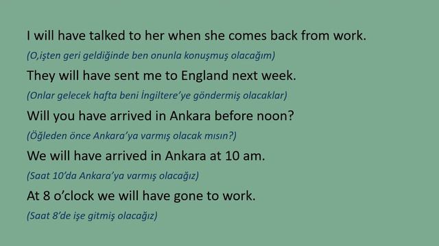 300 Sentences in Future Perfect Tense / İngilizce Future Perfect Tense Cümleleri смотреть онлайн