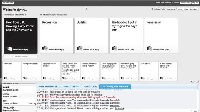 Cards Against Humanity - Discord Session Part 1 смотреть онлайн