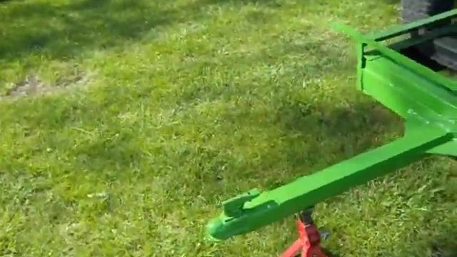 Garden tractor trailer Painted part 4. смотреть онлайн