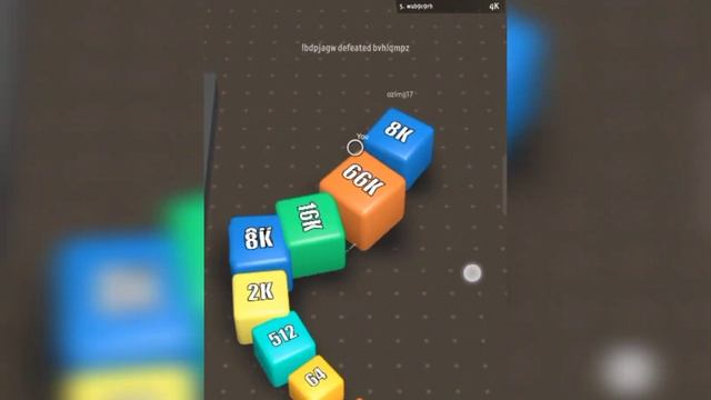 Satisfying Mobile Game/ 2048.io cube arena - snake arena 2048 gameplay part 2 смотреть онлайн