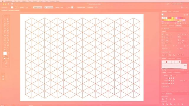 How to Create a Geometric Triangle Pattern in Adobe Illustrator смотреть онлайн