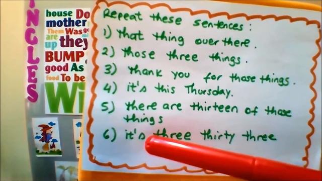 Clases de Inglés Fonética en Inglés Primera Actividad Pronunciación de oraciones sonido th смотреть онлайн