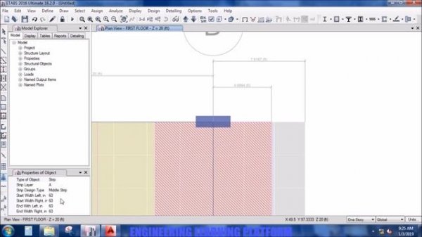 Design of 2 way slab using Etabs Tutorial - Direct Design Method