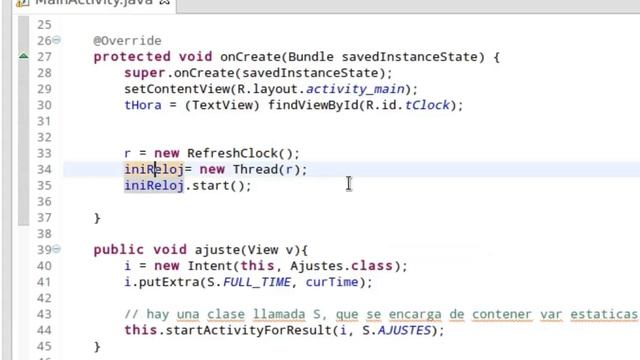 Creacion de un simple reloj en Android (no cambia la hora del sistema, es solo de practica) смотреть онлайн