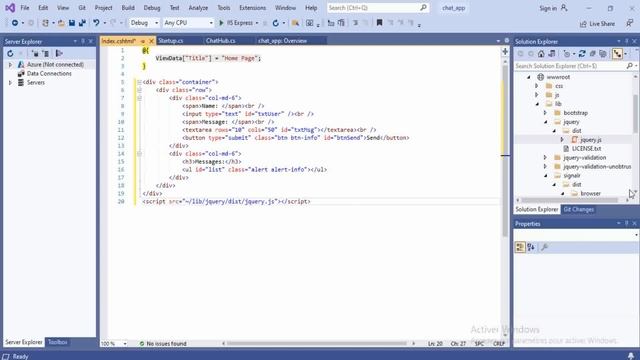 Chat Application in ASP.NET Core using SignalR смотреть онлайн