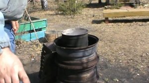 Печь-титан-тандыр из дисков