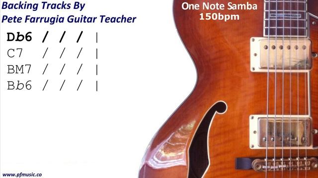 One Note Samba Backing Track смотреть онлайн