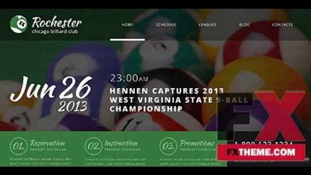 Black Billiards WordPress Theme by Glenn WordPress TMT by Frank Junior смотреть онлайн