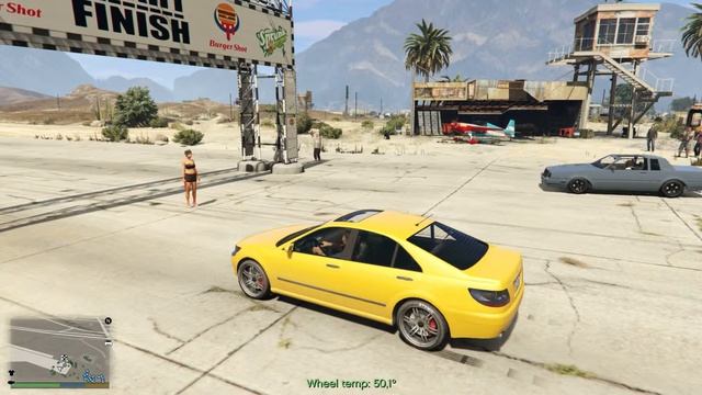 GTA 5 drag racing Asterope stock & tuning смотреть онлайн