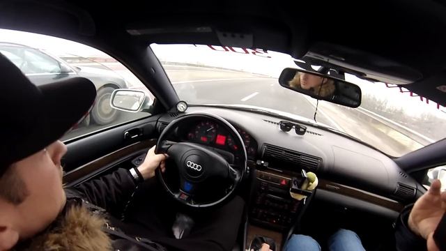 audi s4 2.7 biturbo vs a8 d3 4.2 (2gopro)1-4 gear(20-180) смотреть онлайн