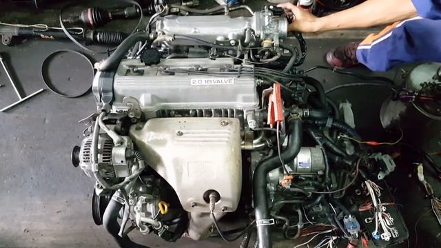 ติดเครื่อง 3S-FE 2.0 AT CAMRY ,CORONA (start Up 3S-FE Engine)