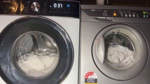 Wash Race : CHIQ vs Zanussi IZ - Cotton 60* super quick - (Full cycle)