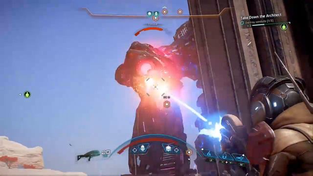 Mass Effect Andromeda (Take down the Architect) Architect battle. смотреть онлайн