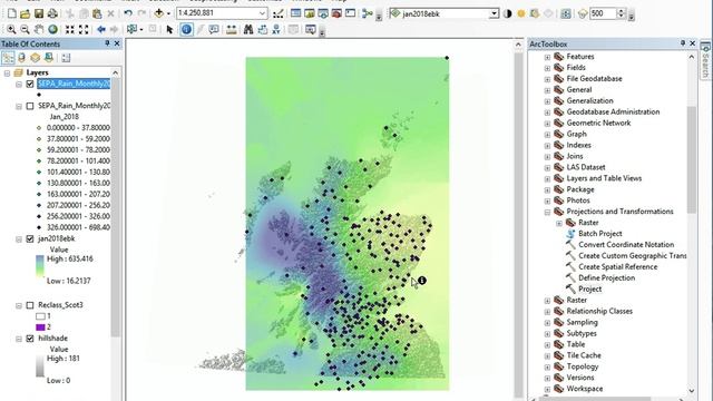 ArcGIS Tutorial Extracting Raster Values to Points смотреть онлайн