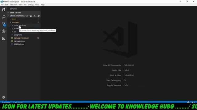 React Js Installation On Windows | Setup React Js On Windows | ReactJS Tutorial | Knowledge HubG смотреть онлайн