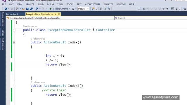 Lecture 22 : Explain How to do exception handling in MVC | Asp.Net MVC Tutorial For Beginner смотреть онлайн