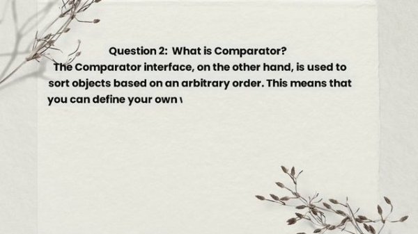 Comparable VS Comparator || Comparable and Comparator [Most Asked Interview Question]