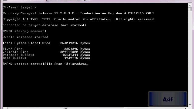 How to Perform Simple Backup and Recovery using Oracle Reocovery Manager RMAN смотреть онлайн