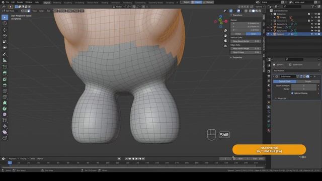 Зайка в Blender и Zbrush | Стрим смотреть онлайн