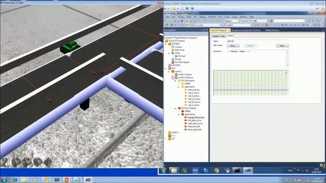3D Scene Control Over Ads Protocol Using TwinCAT Simulator смотреть онлайн