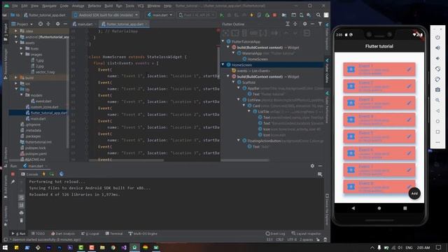 Flutter уроки для начинающих #33 - Реструктуризация / Flutter Outline смотреть онлайн