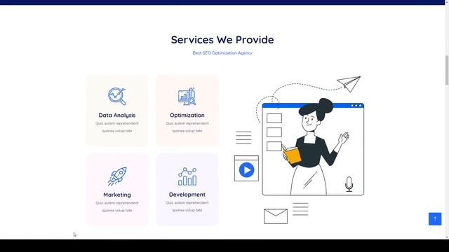 Qolle - Digital Marketing Agency Elementor Template Kit landing page business смотреть онлайн