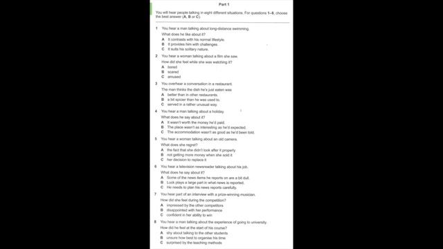 Listening B2, FCE Practice Plus 2 2015, Test 5, Part 1 смотреть онлайн