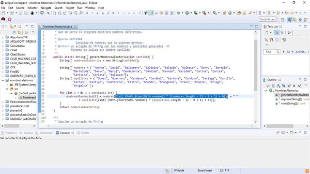 COMO GENERAR O CREAR NOMBRES ALEATORIOS O RANDOM EN JAVA смотреть онлайн