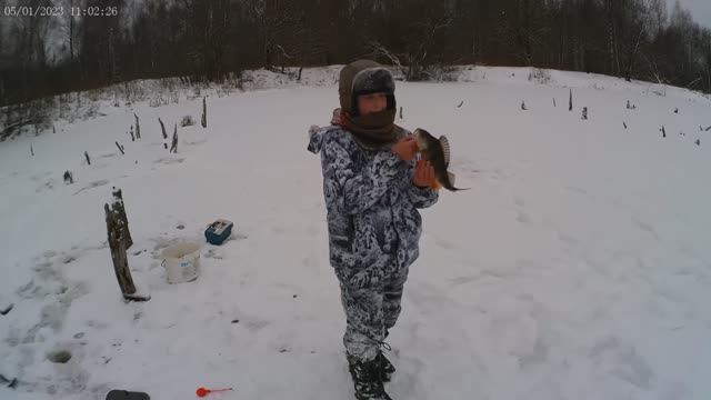Снова возвращается зима! Рыбалка 5.01.2022г.