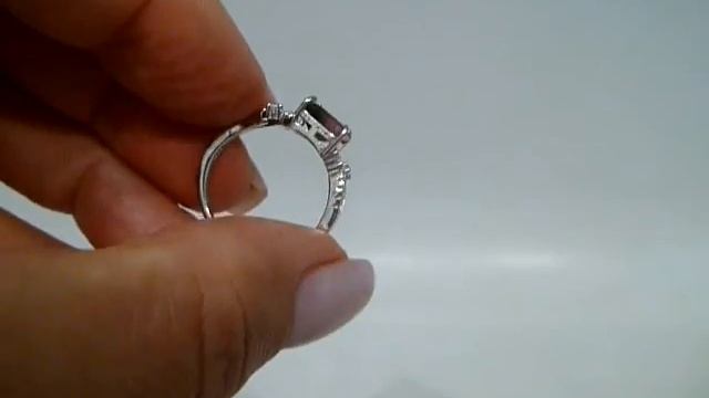 Кольцо с натуральным арбузным турмалином 1.31 ct Размер 18 Серебро 925 смотреть онлайн