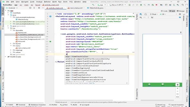 How to make Bottom Navigation With in Android Studio |Android Apps смотреть онлайн