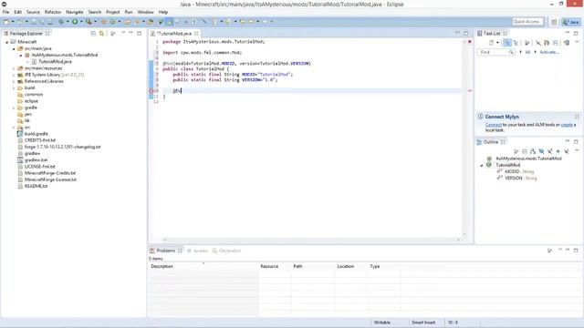 Minecraft Forge 1.7.10|Forge Modding Tutorial #001►Basic Setup-Main Modfile смотреть онлайн