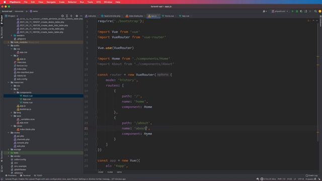 #2 Laravel + VueJS. SPA. Аналог Trello. Установка и настройка Vue-Router. смотреть онлайн