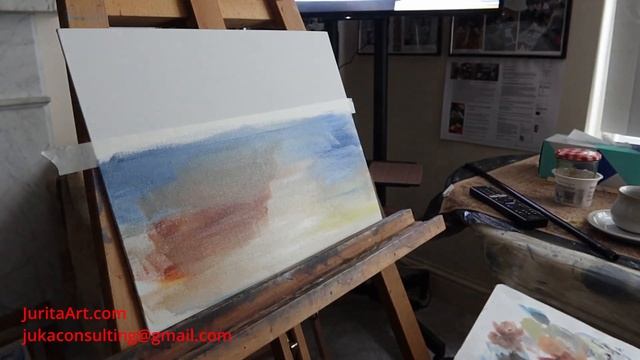 Far from all the world, Jurita, 2022, oil on canvas, 12x16" / Вдали от всего мира, холст, масло смотреть онлайн