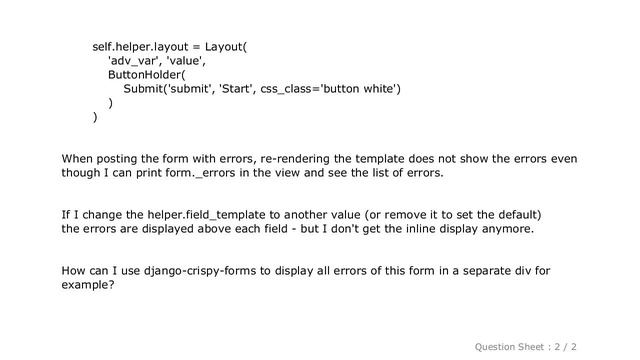 Django : Rendering field errors in django-crispy-forms with inline forms смотреть онлайн