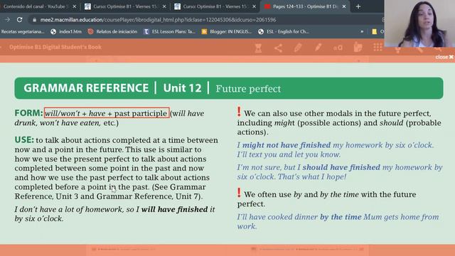 OPTIMISE B1 UNIT 12 GRAMMAR 1 FUTURE PERFECT смотреть онлайн